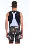 Men's Brushstroke Camo FR-C Pro Bib Short by Giordana Cycling, , Made in Italy