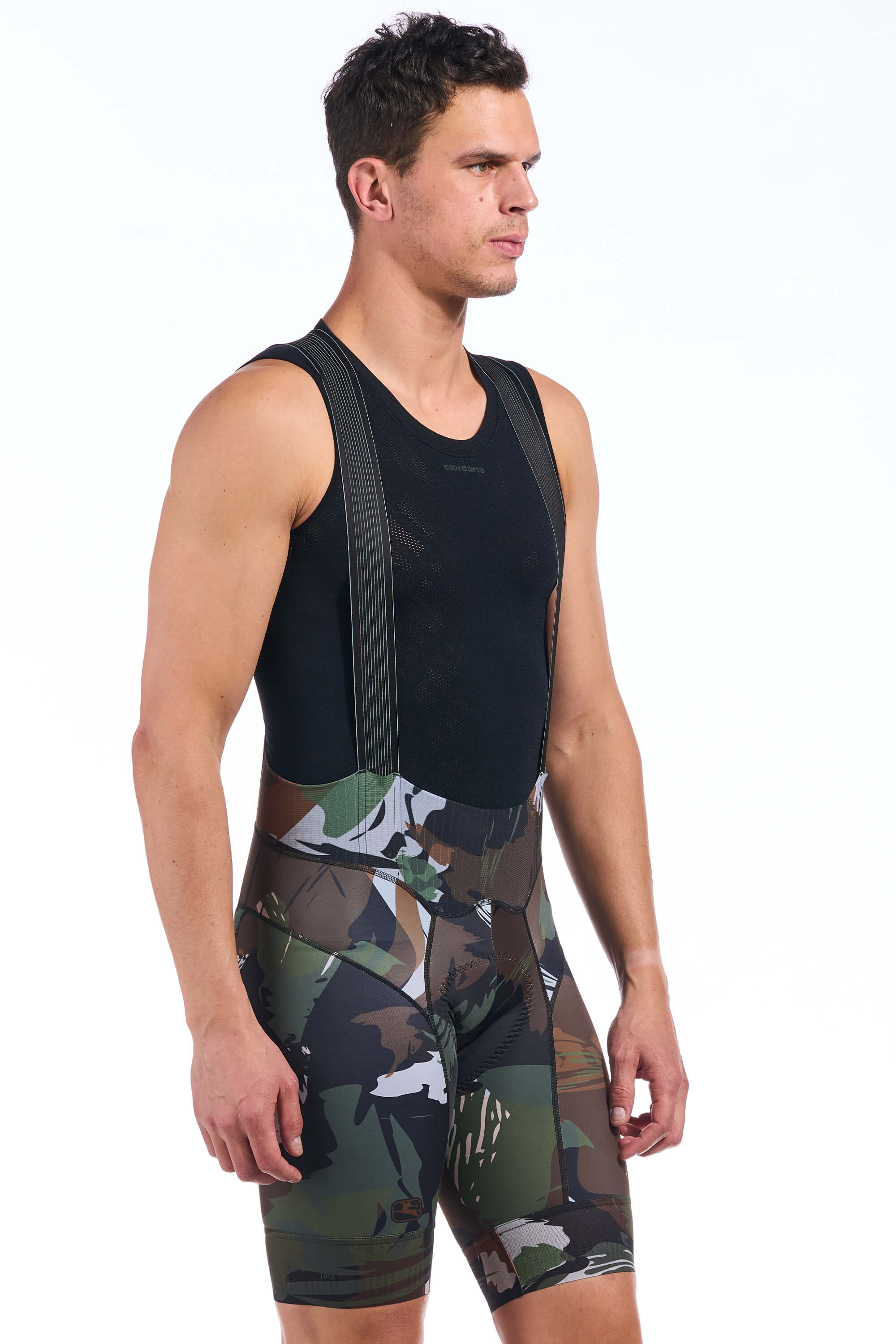 Giordana Cycling Men's FR-C Brushstroke Camo Bib Short