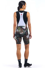 Women's Brushstroke Camo FR-C Pro Bib Short by Giordana Cycling, , Made in Italy