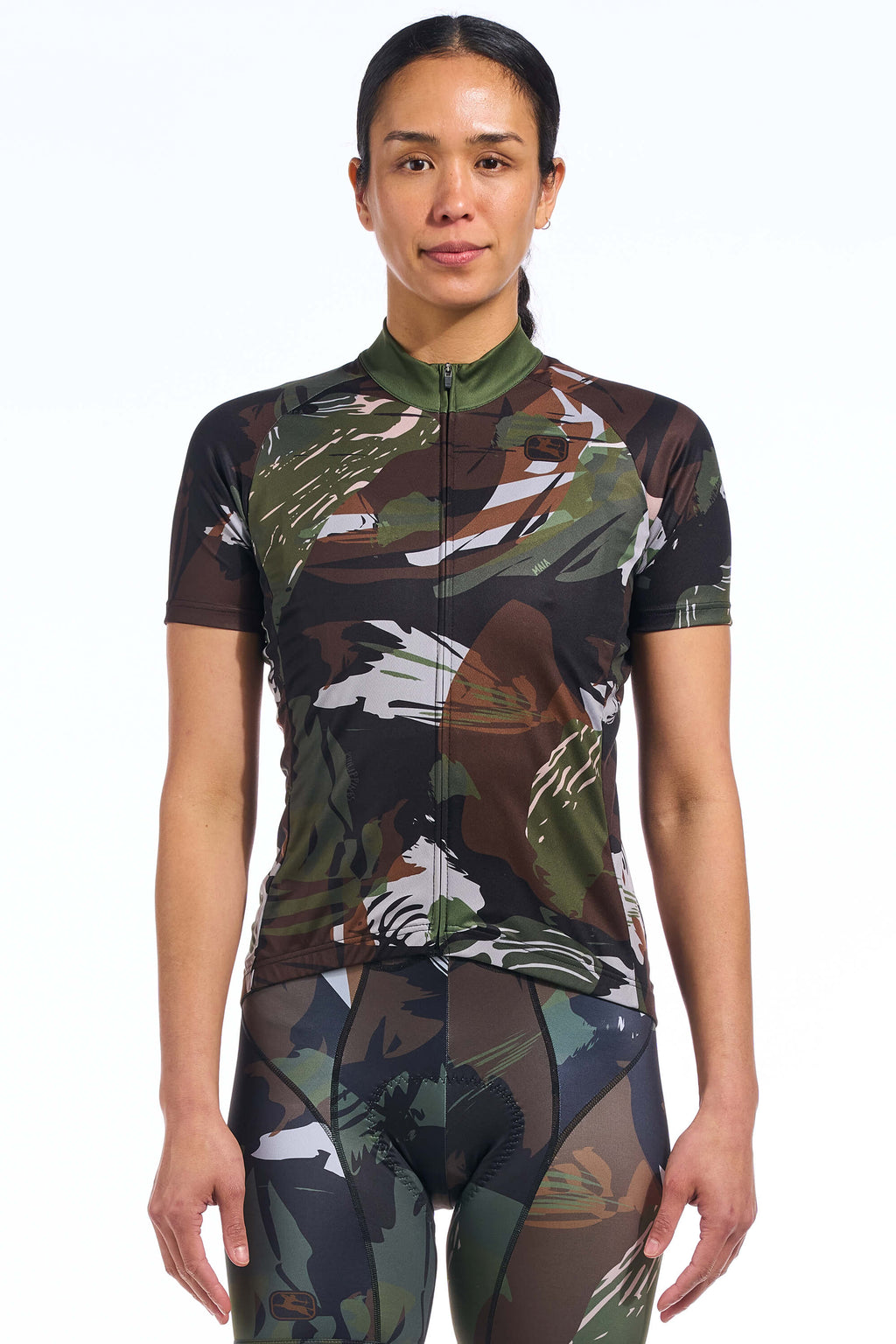 Women's Brushstroke Camo Vero Pro Jersey by Giordana Cycling, BRUSHSTROKE CAMO, Made in Italy