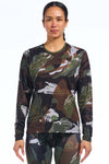 Brushstroke Camo Long Sleeve Tee by Giordana Cycling, , Made in Italy