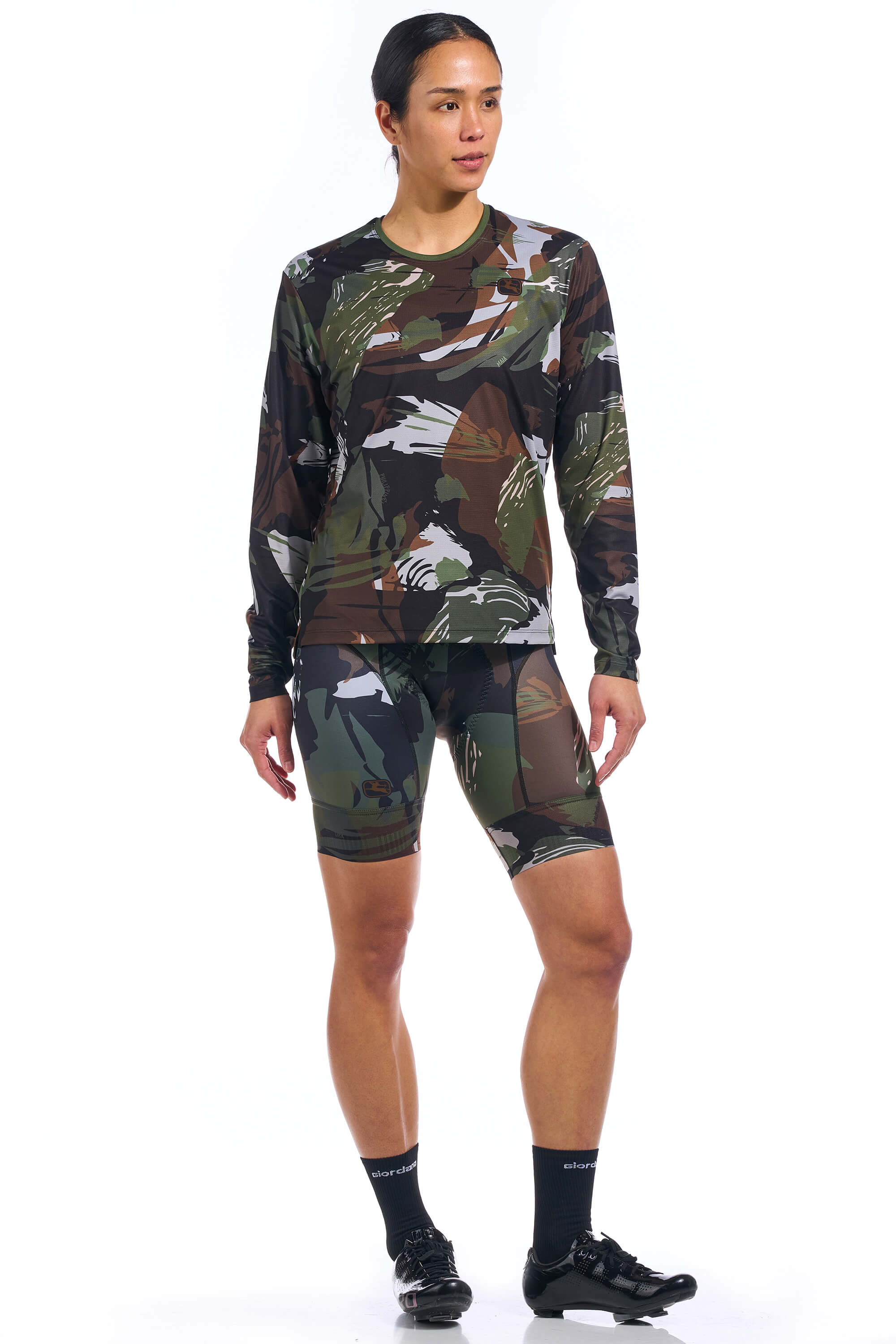 Giordana Cycling - Brushstroke Camo Long Sleeve Tee