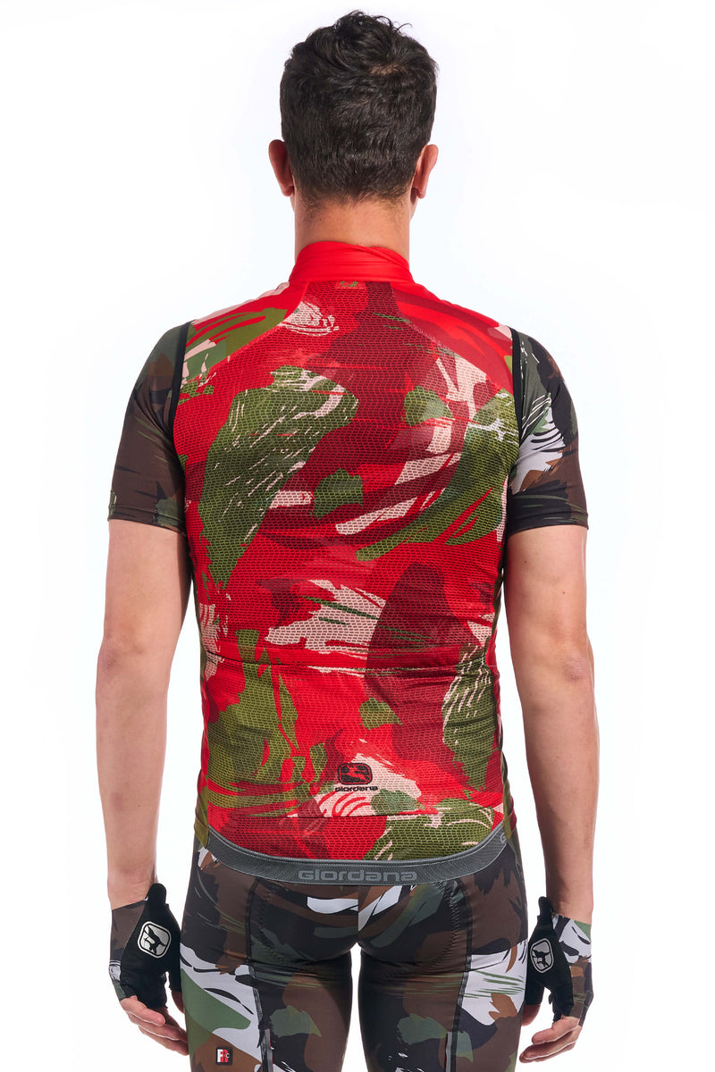 Brushstroke Camo Wind Vest by Giordana Cycling, , Made in Italy