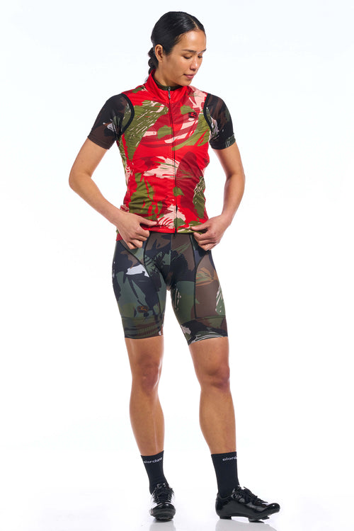 Brushstroke Camo Wind Vest by Giordana Cycling, , Made in Italy