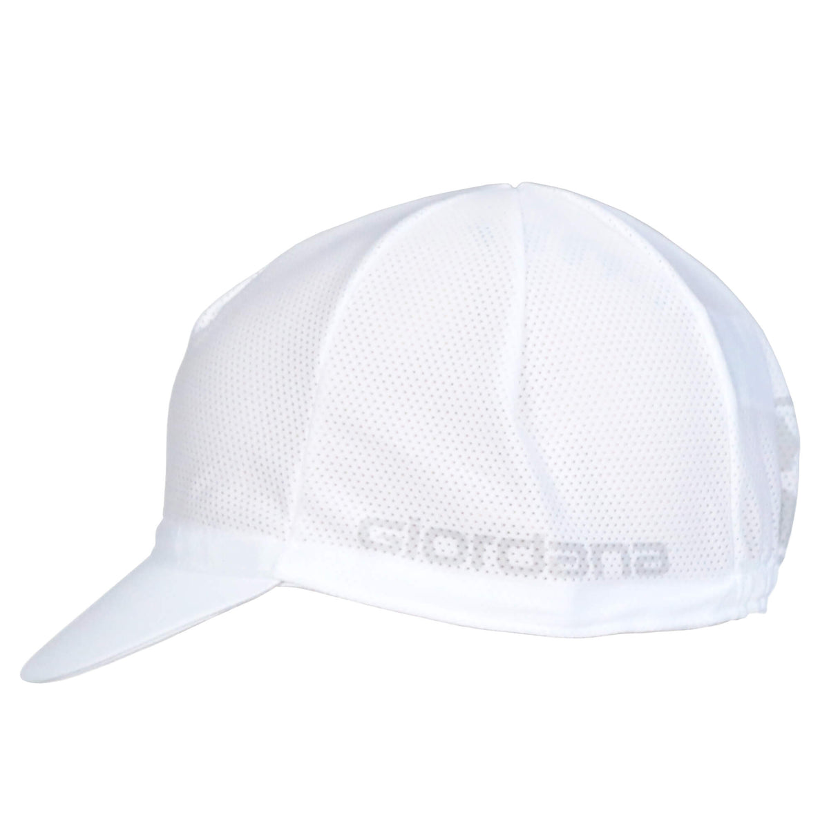 Solid Mesh Cap by Giordana Cycling, WHITE, Made in Italy