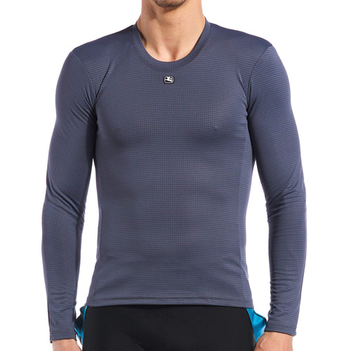 Ceramic Long Sleeve Base Layer by Giordana Cycling, GREY, Made in Italy