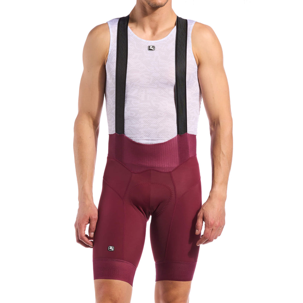 Men's FR-C Pro Bib Short by Giordana Cycling, SANGRIA, Made in Italy