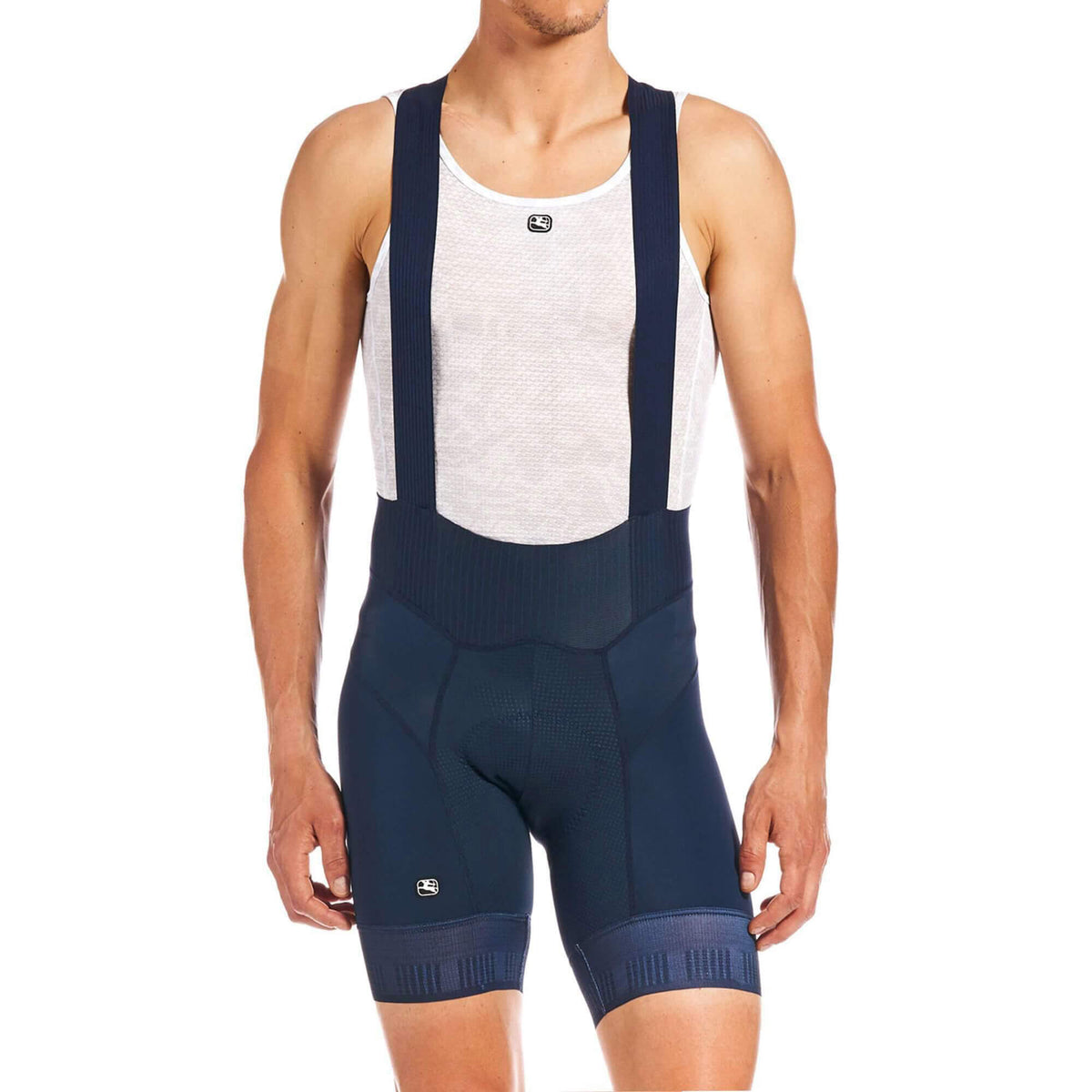 Men's FR-C Pro Bib Short - Shorter Inseam by Giordana Cycling, MIDNIGHT BLUE, Made in Italy