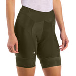 Women's FR-C Pro Short - Shorter Inseam by Giordana Cycling, OLIVE GREEN, Made in Italy