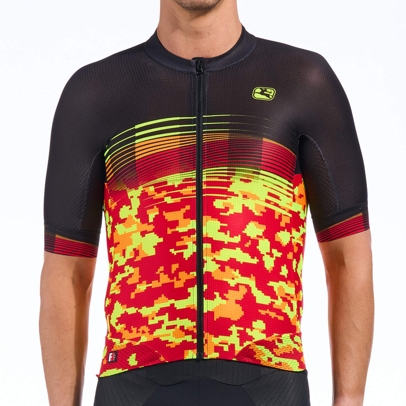 Men's FR-C Pro Tri Jersey by Giordana Cycling, Red, Made in Italy