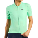 Women's Fusion Jersey by Giordana Cycling, NEON MINT, Made in Italy
