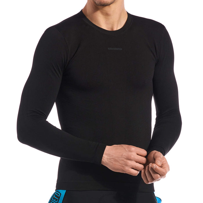 Heavyweight Knitted Long Sleeve Base Layer by Giordana Cycling, , Made in Italy