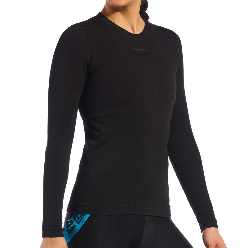 Heavyweight Knitted Long Sleeve Base Layer by Giordana Cycling, , Made in Italy