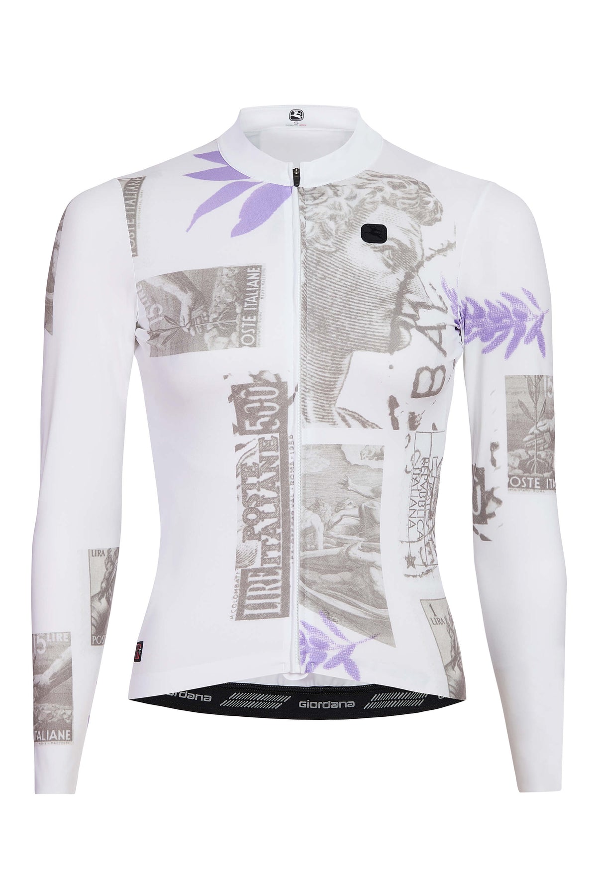 Women's La Posta FR-C Pro Lightweight Long Sleeve Jersey by Giordana Cycling, WHITE, Made in Italy