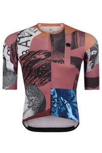 Women's La Posta Urto Jersey by Giordana Cycling, Brown, Made in Italy