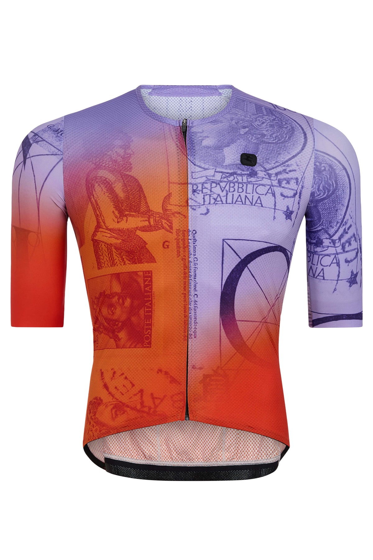 Men's La Posta Urto Jersey by Giordana Cycling, Orange, Made in Italy
