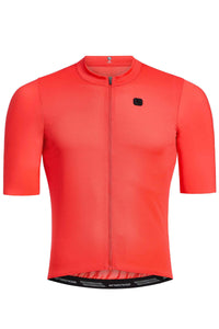Men's SilverLine Jersey by Giordana Cycling, LAVA RED, Made in Italy