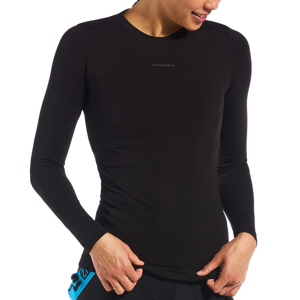 Midweight Knitted Long Sleeve Base Layer by Giordana Cycling, , Made in Italy