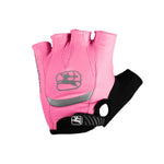 Women's Strada Gel Gloves by Giordana Cycling, PINK, Made in Italy
