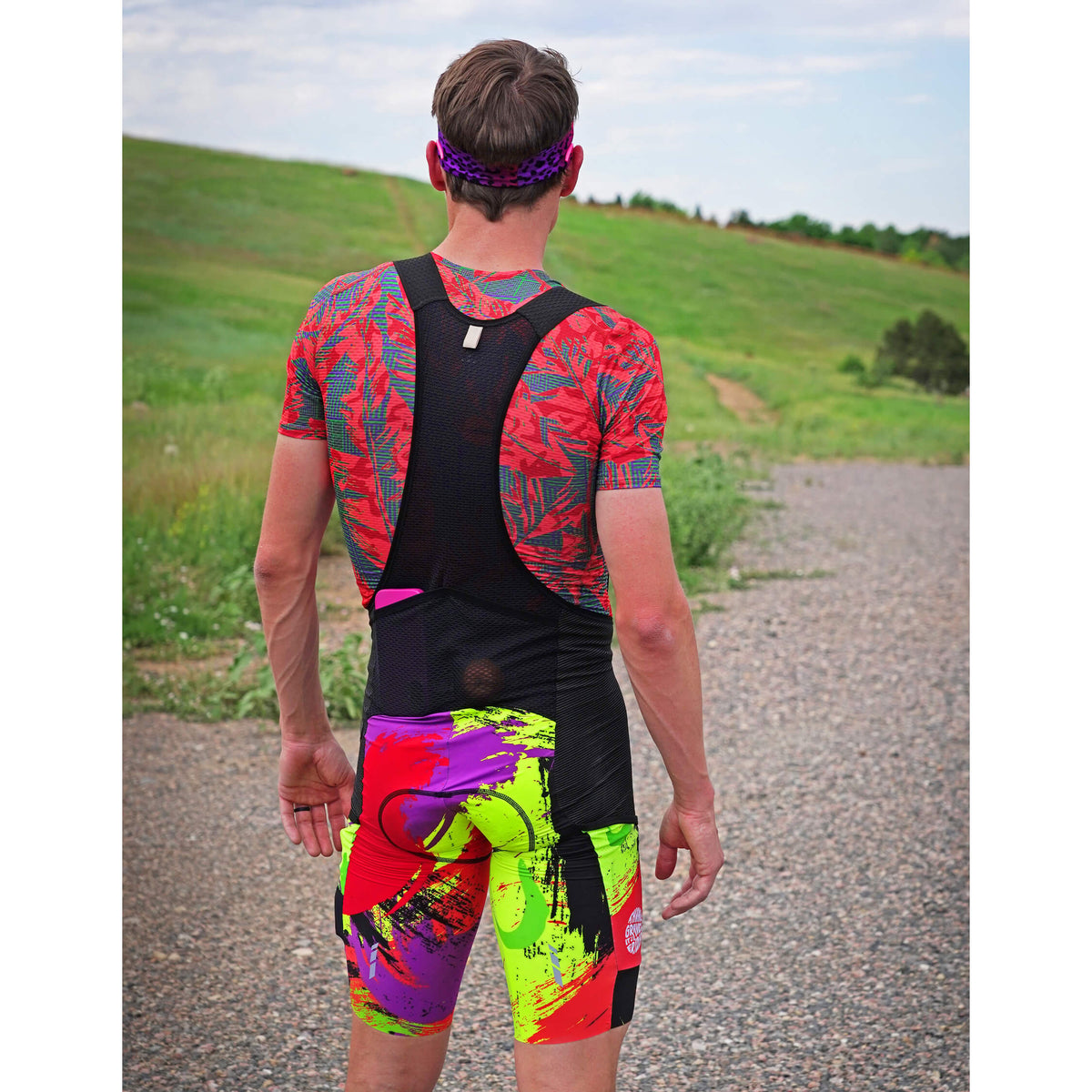 Men's Beyond Gravel TGIF Cargo Bib Short by Giordana Cycling, , Made in Italy