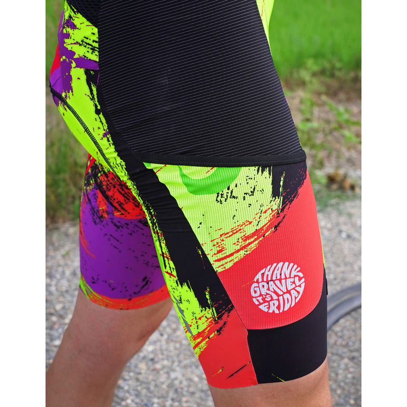 Women's Beyond Gravel TGIF Cargo Bib Short by Giordana Cycling, , Made in Italy