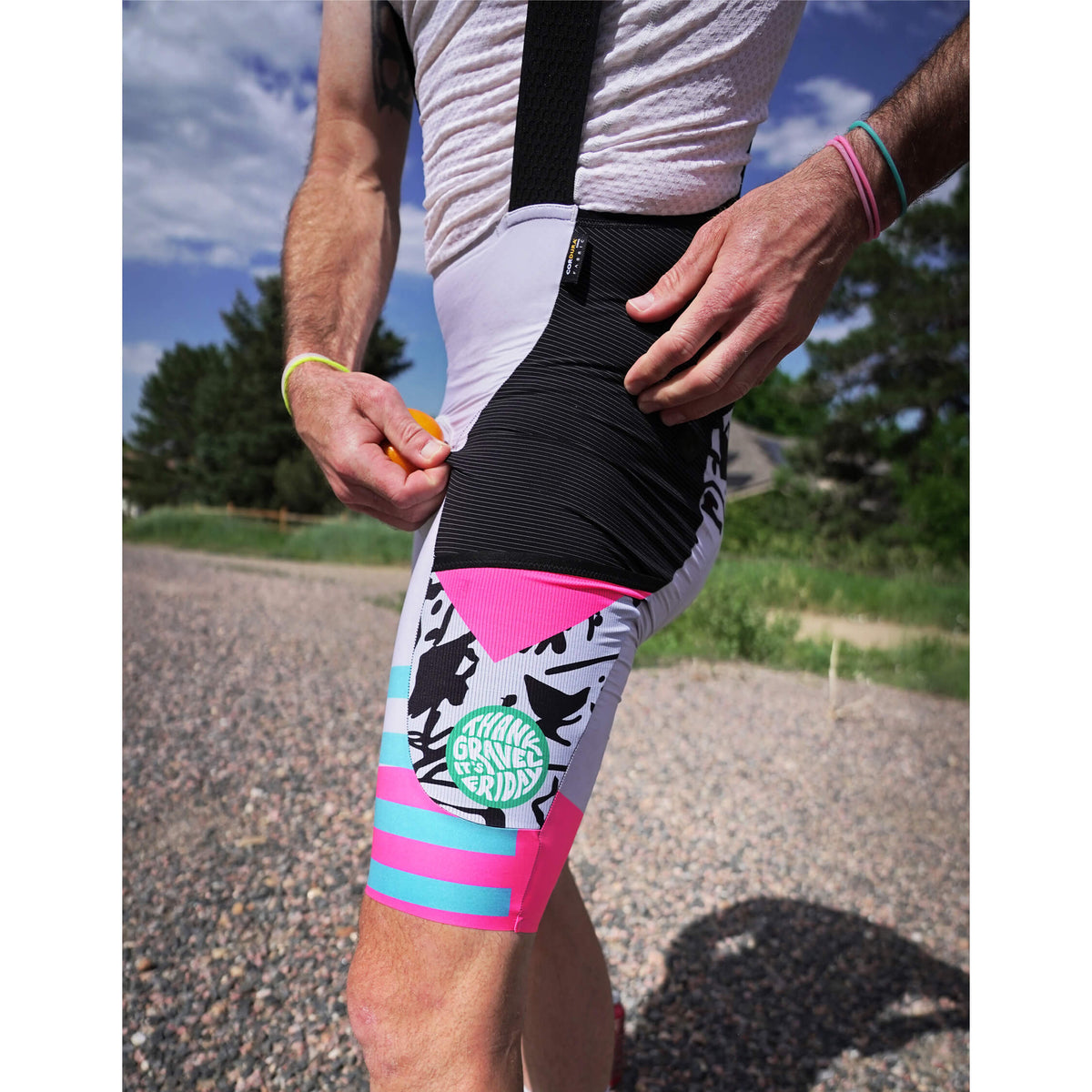 Women's Beyond Gravel TGIF Cargo Bib Short by Giordana Cycling, , Made in Italy
