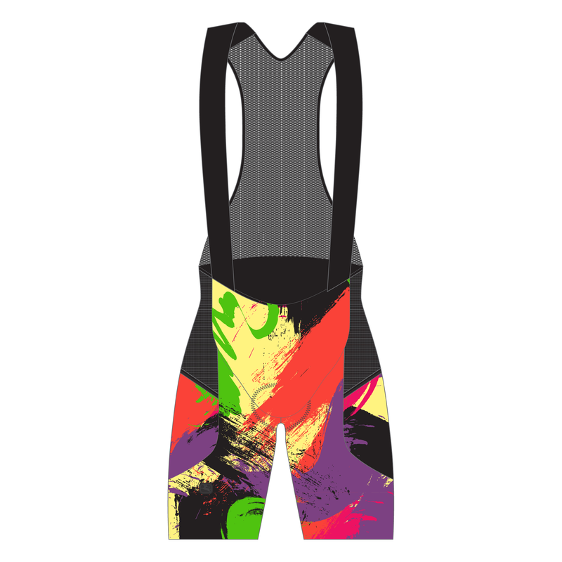 Women's Beyond Gravel TGIF Cargo Bib Short by Giordana Cycling, MULTICOLOR, Made in Italy