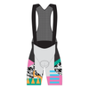 Women's Beyond Gravel TGIF Cargo Bib Short by Giordana Cycling, GREY SCRIBBLE, Made in Italy