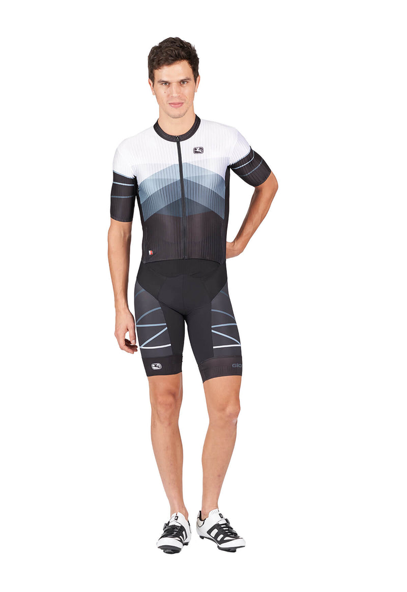 Men's FR-C Pro Tri Doppio Suit by Giordana Cycling, WHITE/BLACK, Made in Italy