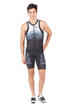 Men's FR-C Pro Tri Sleeveless Top by Giordana Cycling, WHITE/BLACK, Made in Italy
