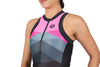 Women's FR-C Pro Tri Sleeveless Top by Giordana Cycling, PINK/BLACK, Made in Italy