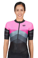 Women's FR-C Pro Tri Jersey by Giordana Cycling, PINK/BLACK, Made in Italy