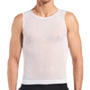 Ultralight Knitted Sleeveless Base Layer by Giordana Cycling, WHITE, Made in Italy