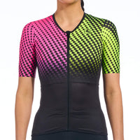 Women's Vero Pro Tri Top by Giordana Cycling, PINK, Made in Italy