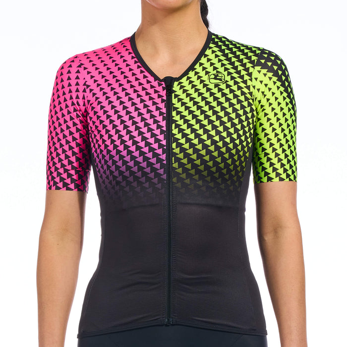 Women's Vero Pro Tri Top by Giordana Cycling, PINK, Made in Italy