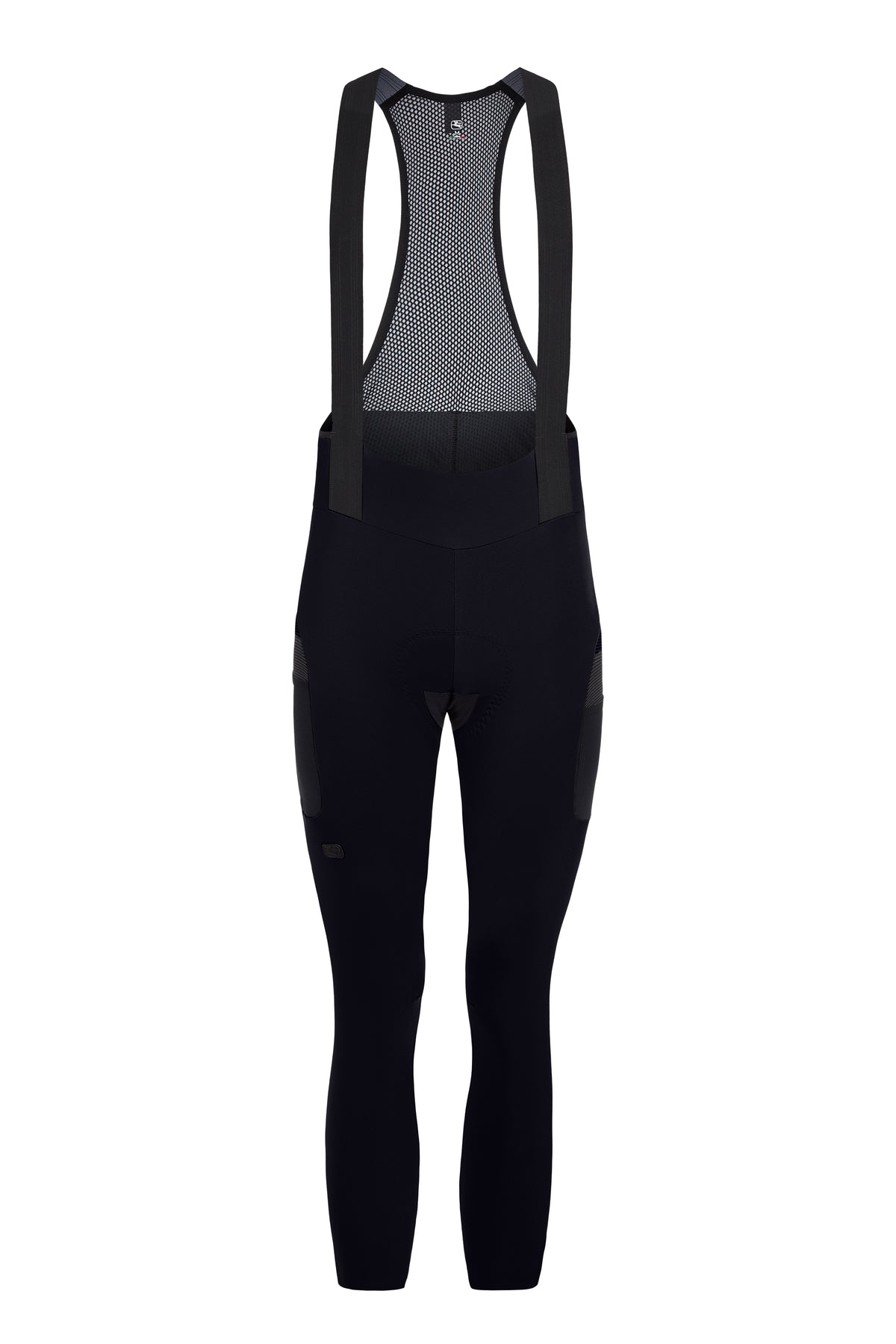 Men's Beyond Gravel Cargo Thermal Bib Tight by Giordana Cycling, BLACK, Made in Italy
