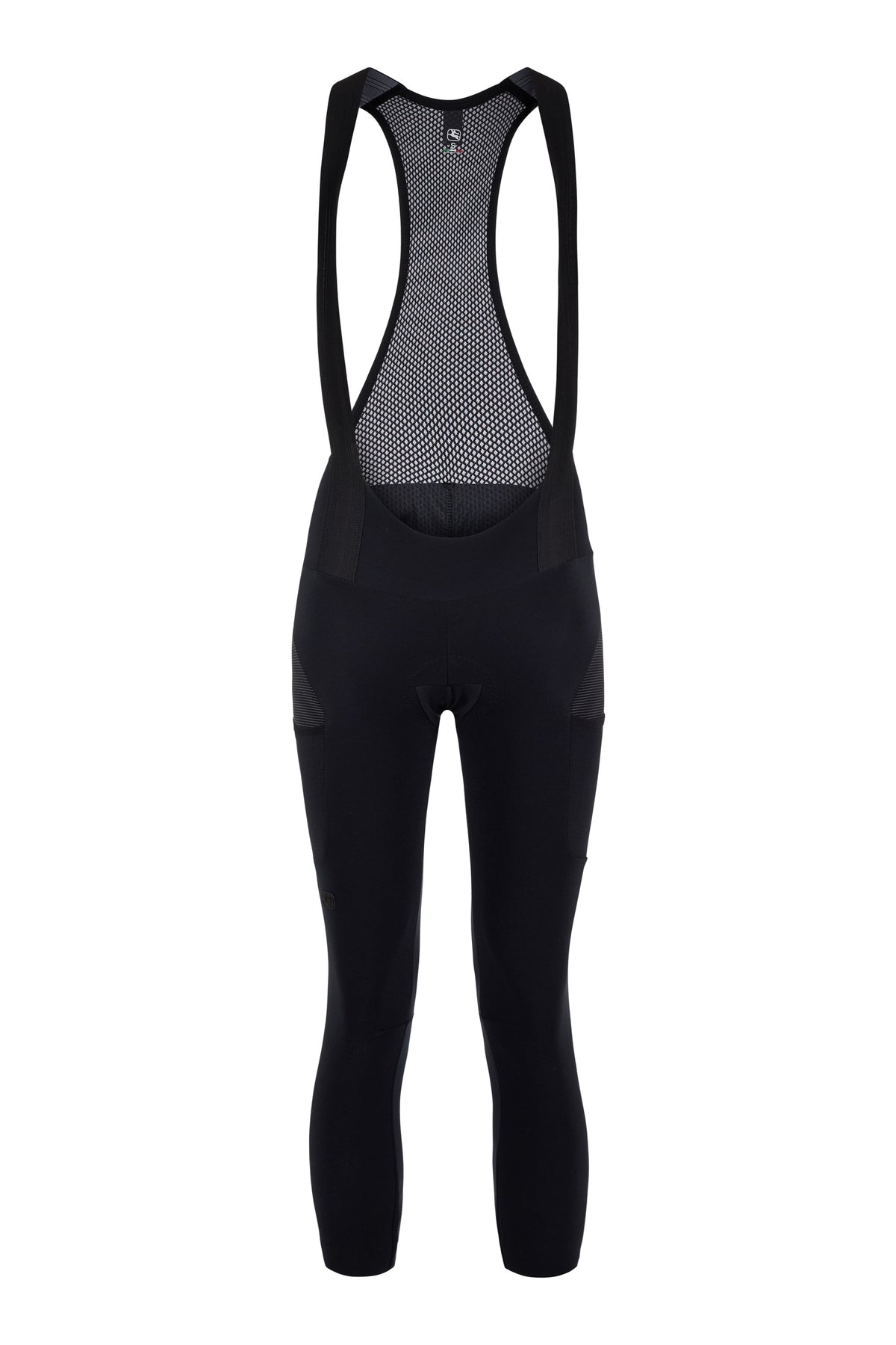 Women's Beyond Gravel Cargo Thermal Bib Tight by Giordana Cycling, BLACK, Made in Italy