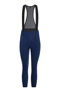 Women's FR-C Thermal Bib Knicker by Giordana Cycling, POSEIDON BLUE, Made in Italy