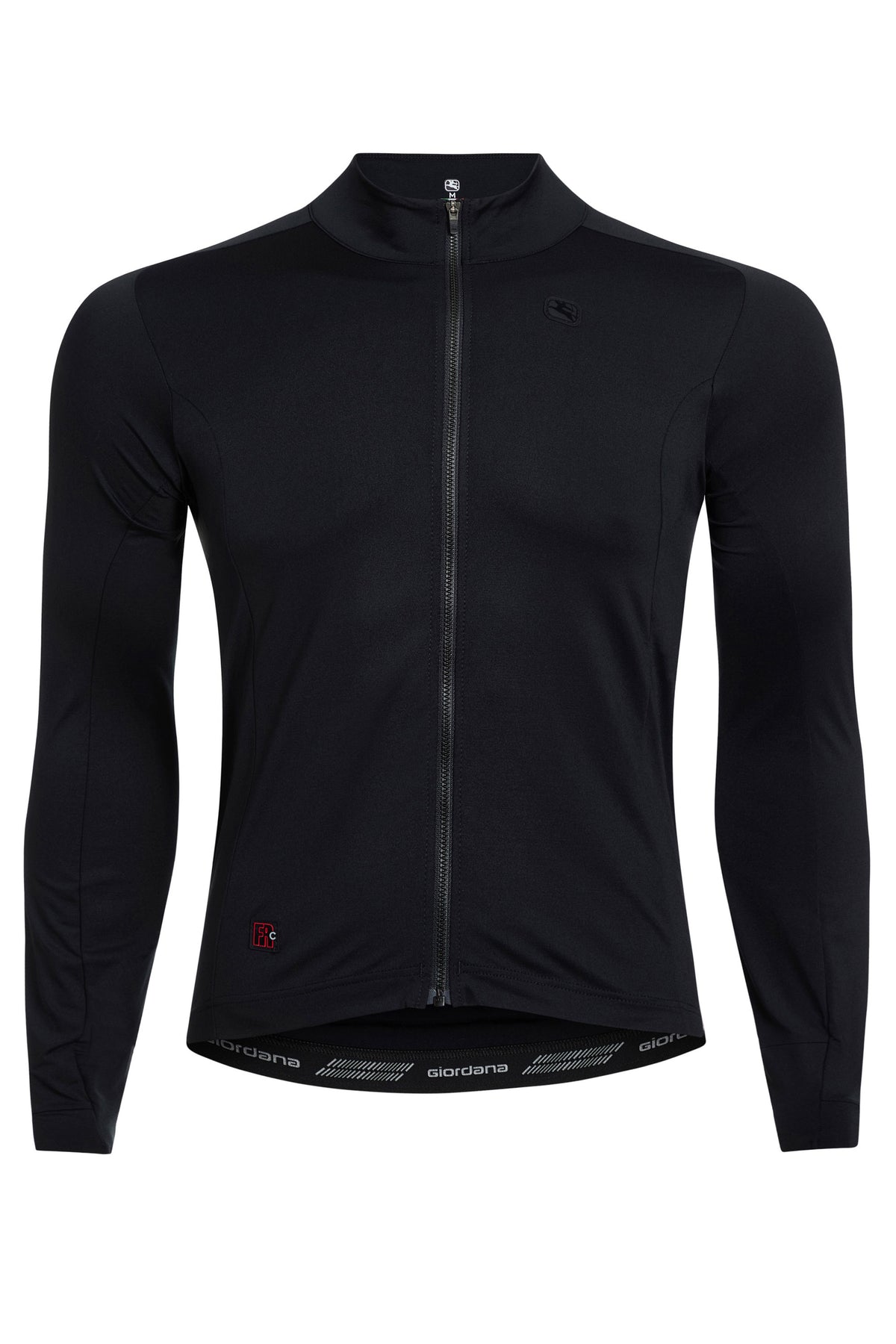 Men's FR-C Thermal Long Sleeve Jersey by Giordana Cycling, BLACK, Made in Italy