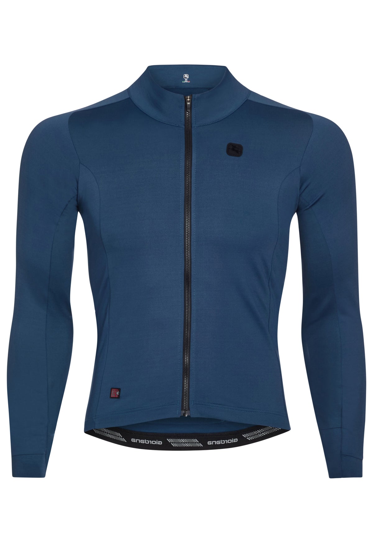 Men's FR-C Thermal Long Sleeve Jersey by Giordana Cycling, CHARCOAL BLUE, Made in Italy
