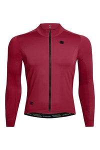 Men's FR-C Thermal Long Sleeve Jersey by Giordana Cycling, VINO ROSSO, Made in Italy