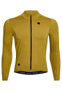Women's FR-C Thermal Long Sleeve Jersey by Giordana Cycling, OLIVE YELLOW, Made in Italy