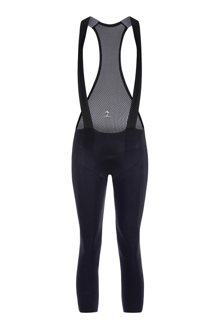 Women's FR-C Thermal Bib Knicker by Giordana Cycling, BLACK, Made in Italy