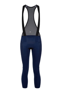 Women's FR-C Thermal Bib Tight by Giordana Cycling, POSEIDON BLUE, Made in Italy