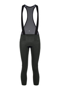 Women's FR-C Thermal Bib Tight by Giordana Cycling, CEDAR GREEN, Made in Italy
