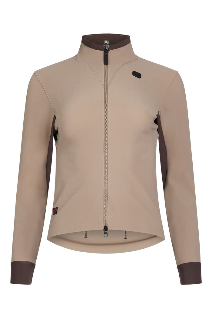 Women's FR-C Lyte Winter Jacket by Giordana Cycling, SAND, Made in Italy