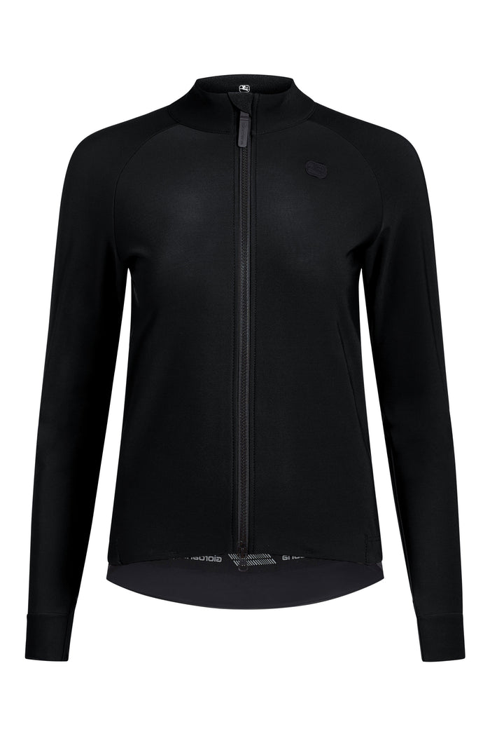 Women's G-Shield Thermal Long Sleeve Jerseys by Giordana Cycling, BLACK, Made in Italy