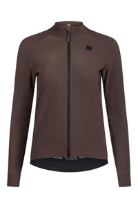 Women's G-Shield Thermal Long Sleeve Jerseys by Giordana Cycling, SABLE BROWN, Made in Italy