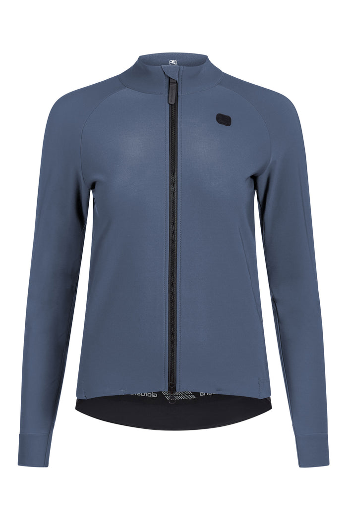 Women's G-Shield Thermal Long Sleeve Jerseys by Giordana Cycling, GRAVEL GREY, Made in Italy