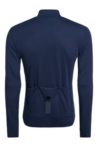 Men's SilverLine Thermal Long Sleeve Jerseys by Giordana Cycling, SABLE BLUE, Made in Italy